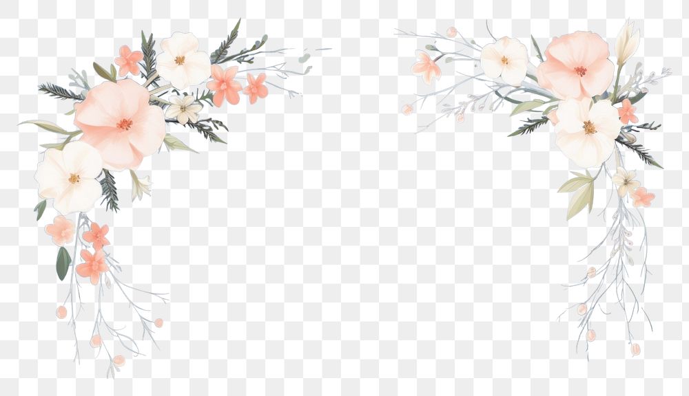 PNG  Pattern flower plant floristry. AI generated Image by rawpixel.