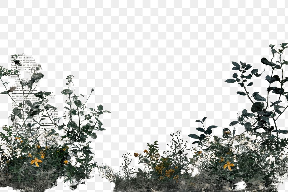 PNG Landscape ephemera border background backgrounds flower plant.