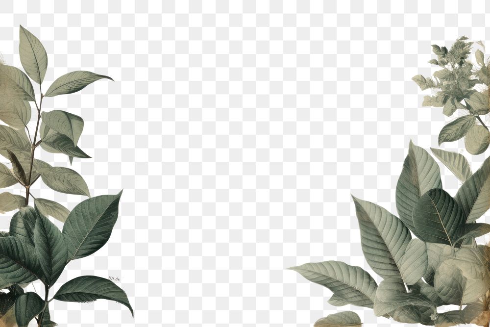 PNG Rubber Plant ephemera border plant herbs backgrounds.