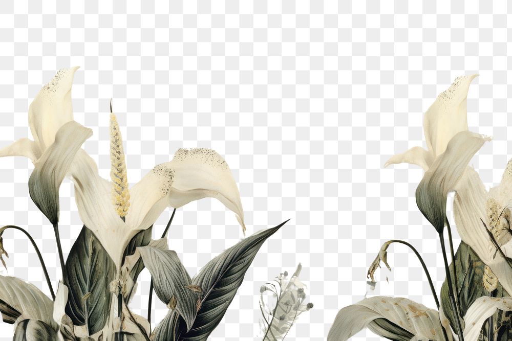 PNG Plant backgrounds painting pattern.