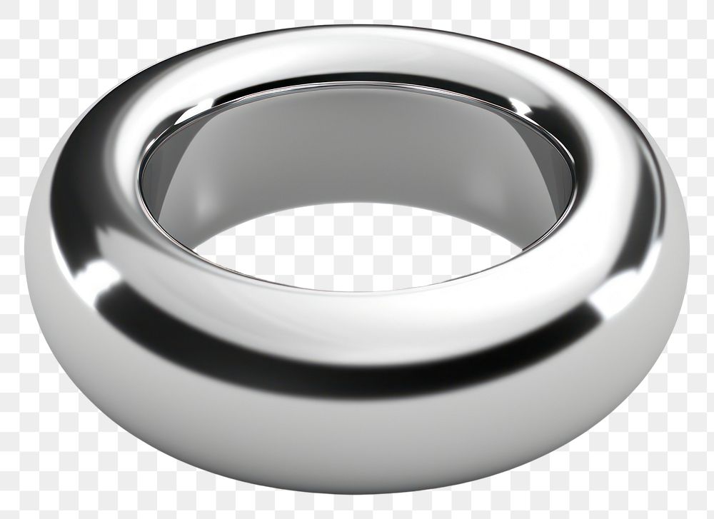 PNG Circle Chrome material platinum jewelry circle.