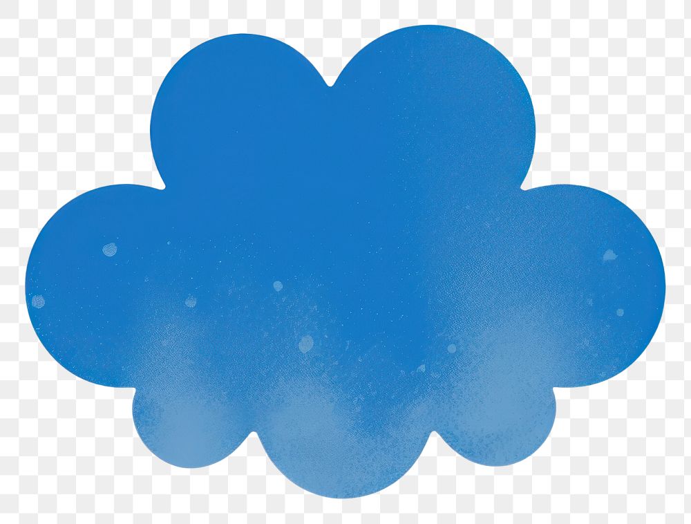 PNG  Cloud icon blue creativity astronomy.