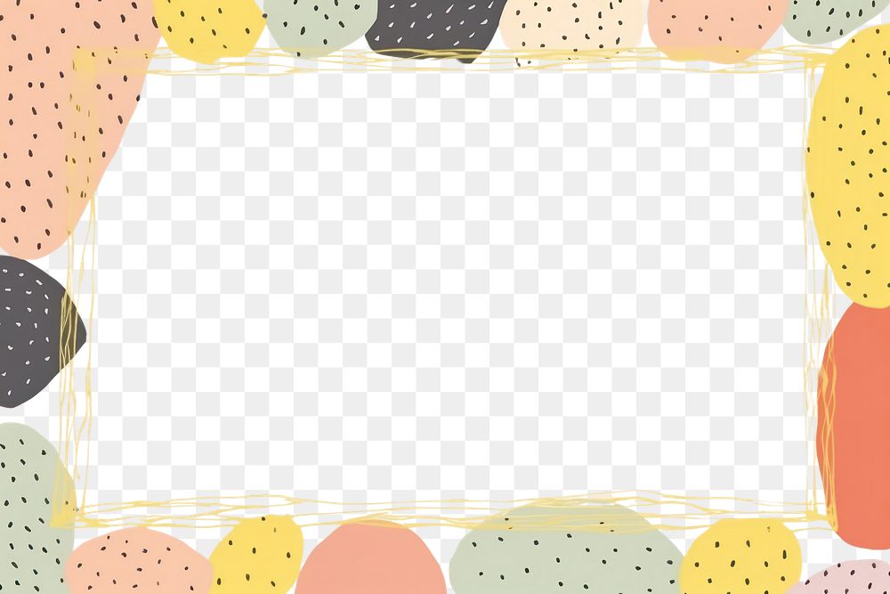 PNG Pattern yellow frame paper.