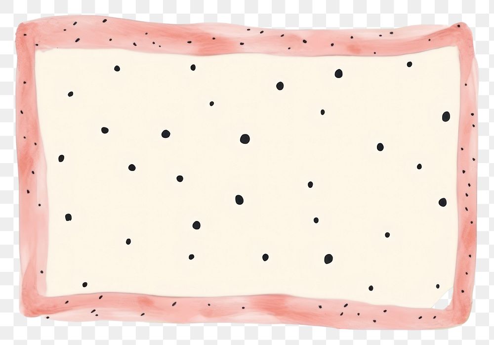 PNG Rectangle spotted pattern cartoon.