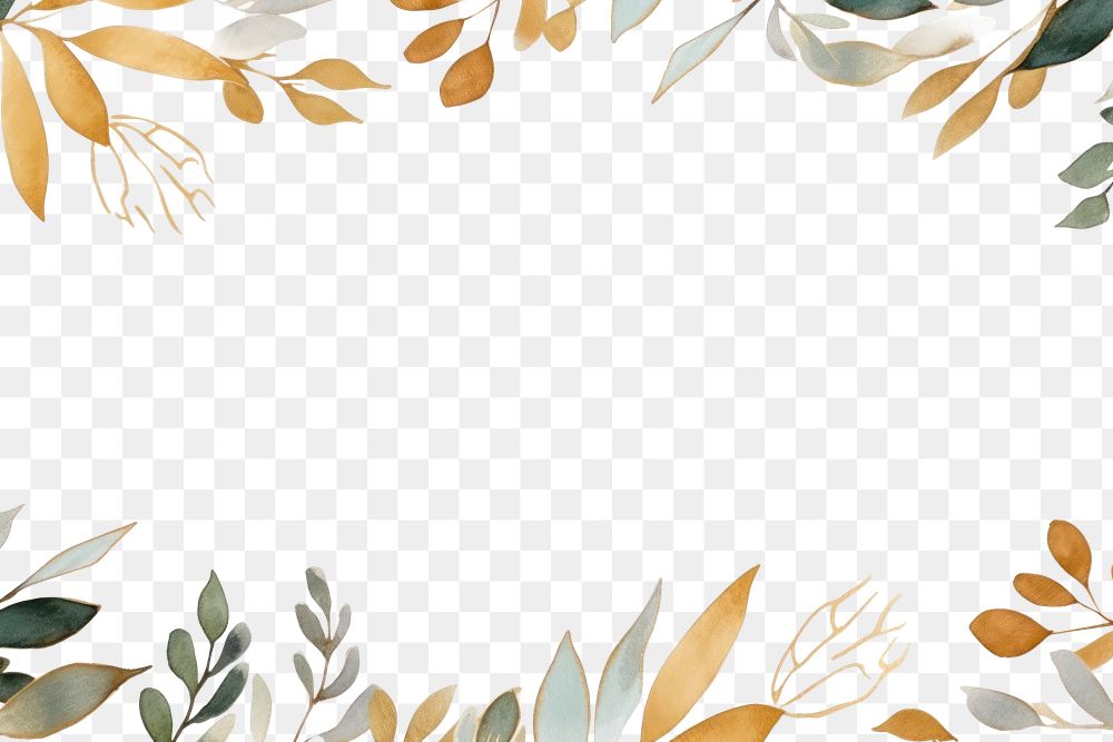 PNG Eucalyptus border frame backgrounds pattern line. AI generated Image by rawpixel.