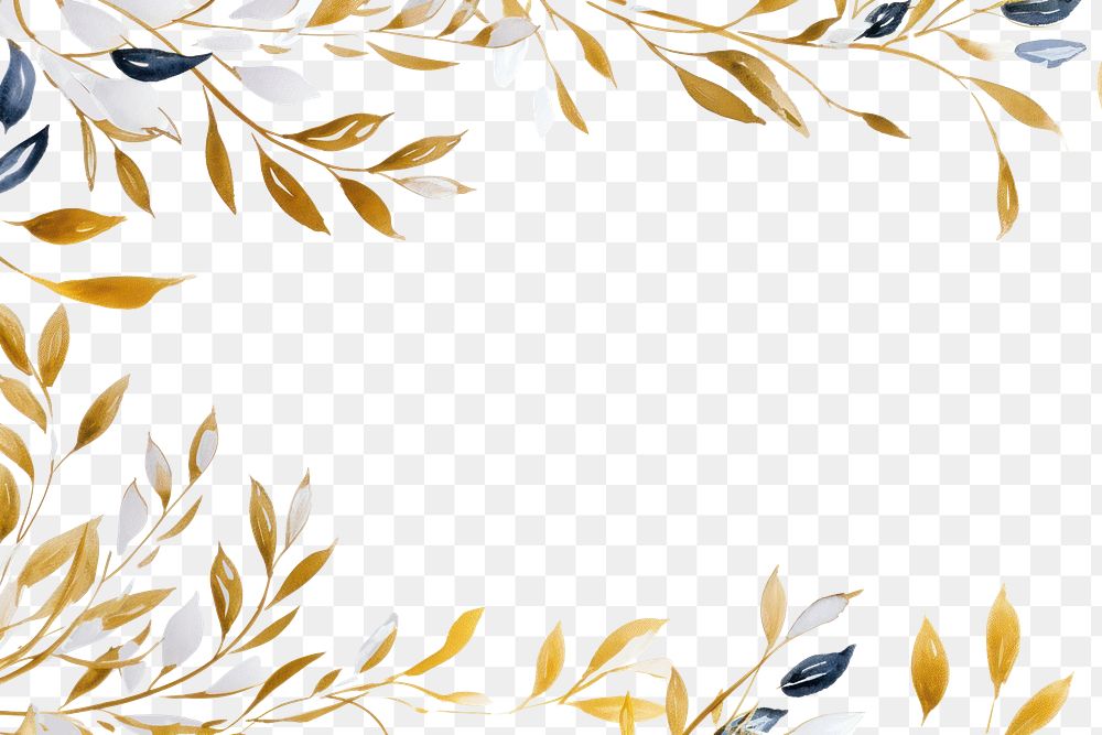 PNG Jasmine border frame backgrounds pattern paper. AI generated Image by rawpixel.