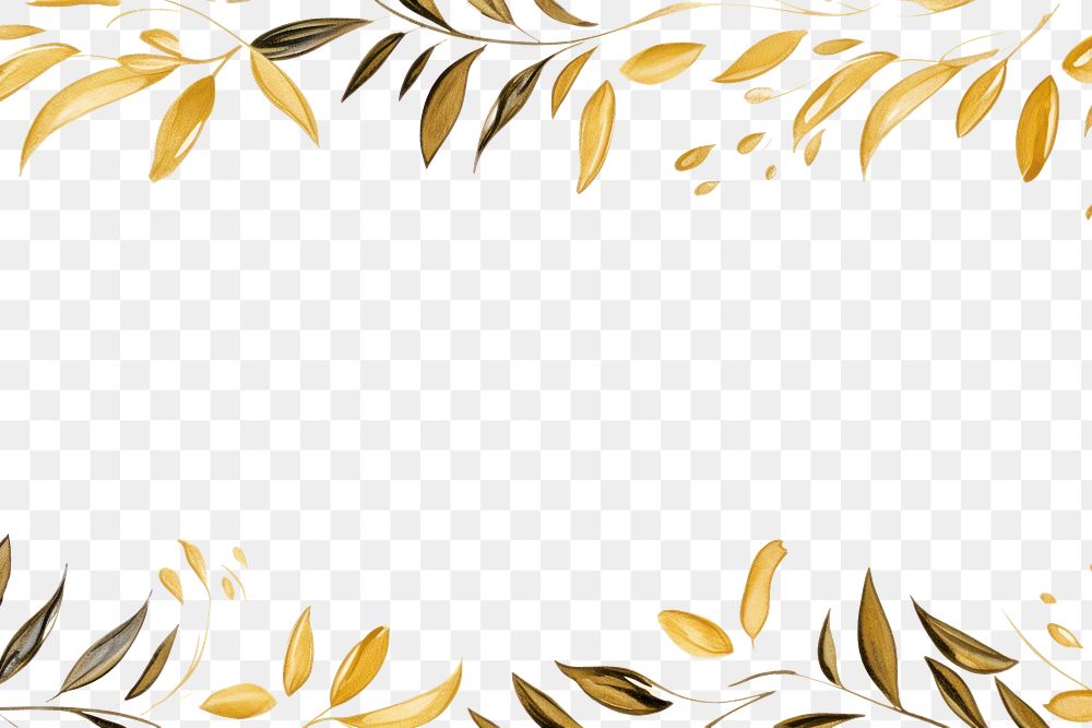 PNG Olive leaf border frame backgrounds pattern line. AI generated Image by rawpixel.