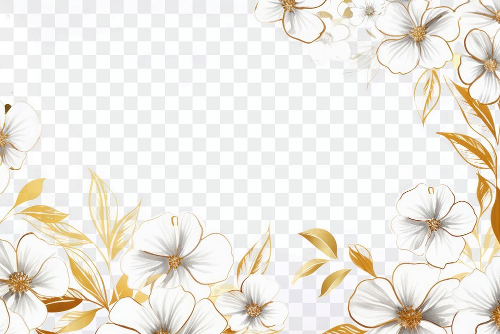 PNG Daisy border frame backgrounds pattern white