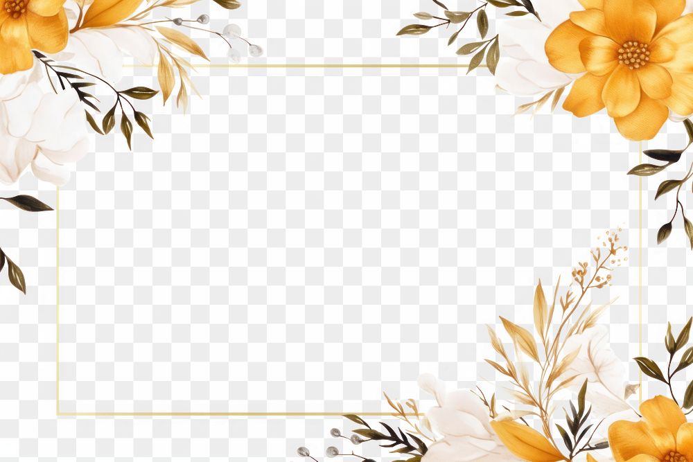PNG Flower border frame backgrounds pattern fragility. AI generated Image by rawpixel.