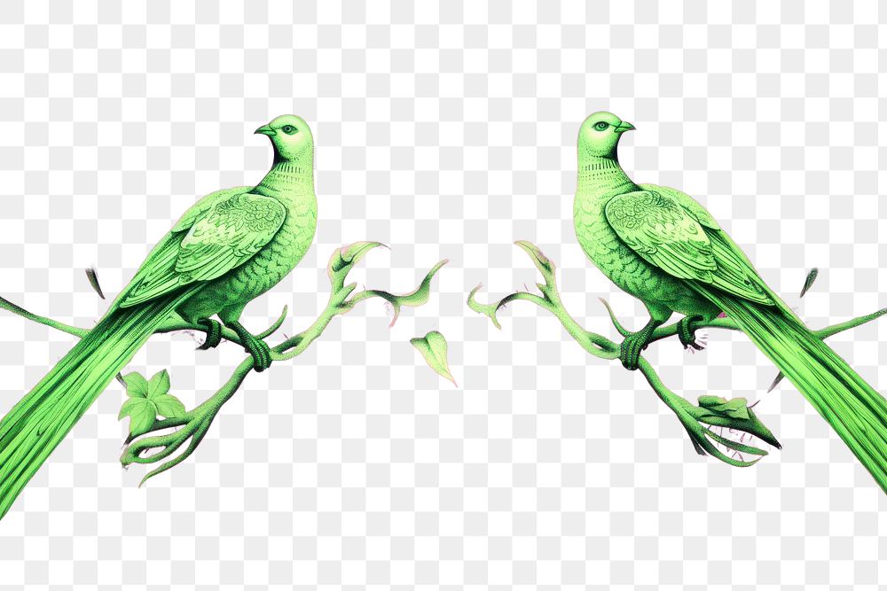 PNG Birds wallpaper pattern parrot.