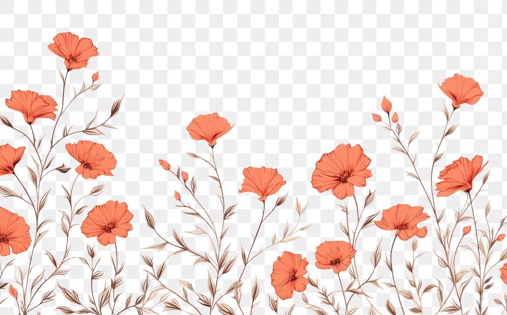 PNG  Minimal floral backgrounds pattern flower. AI generated Image by rawpixel.