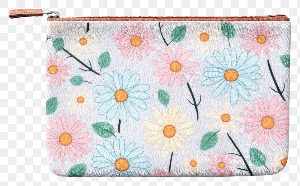 PNG Flower pattern cloth bag handbag purse accessories.