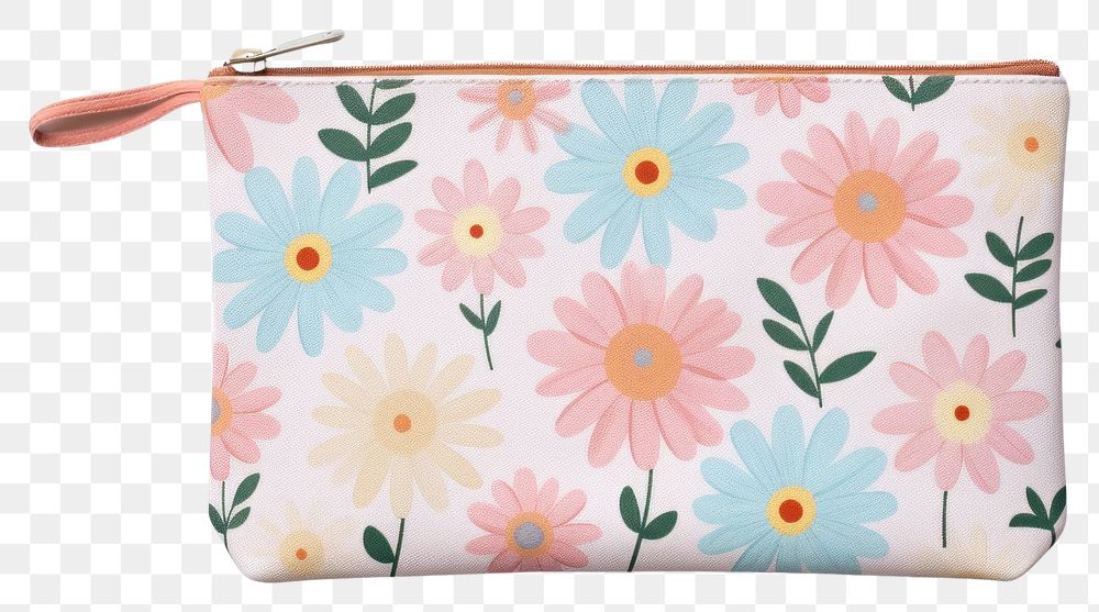 PNG Flower pattern cloth bag handbag purse accessories.