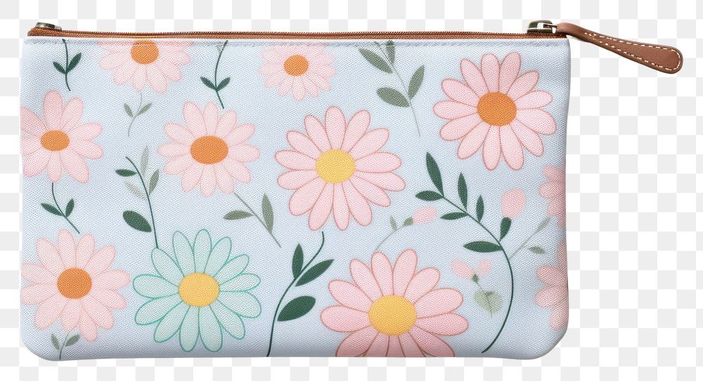 PNG Flower pattern cloth bag handbag wallet accessories.