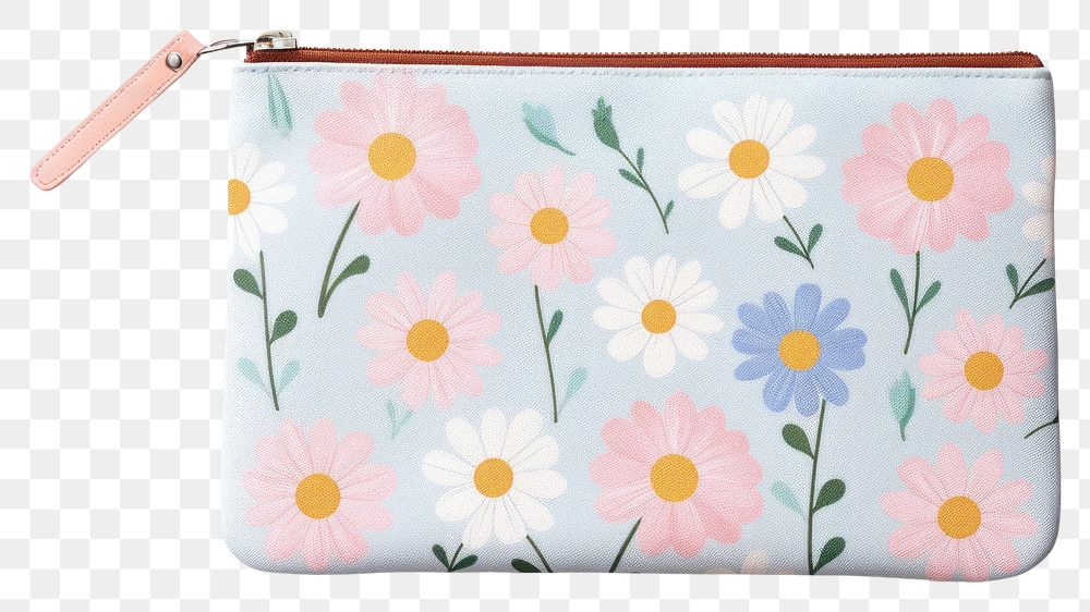 PNG Flower pattern cloth bag handbag plant accessories.