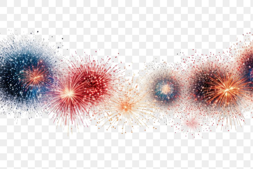 PNG Fireworks backgrounds white background illuminated. AI generated Image by rawpixel.