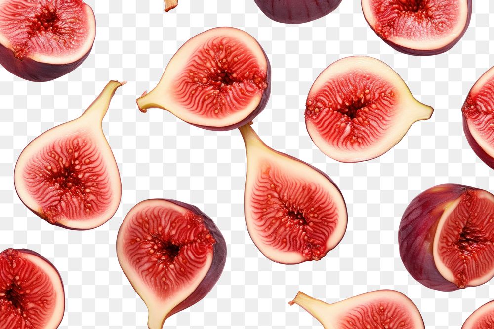 PNG  Figs background fruit slice plant.