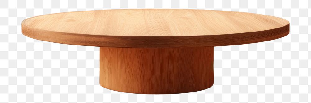 PNG Round wooden table furniture plywood brown. AI generated Image by rawpixel.