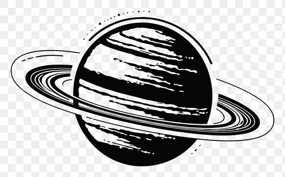 PNG Saturn icon planet shape space.