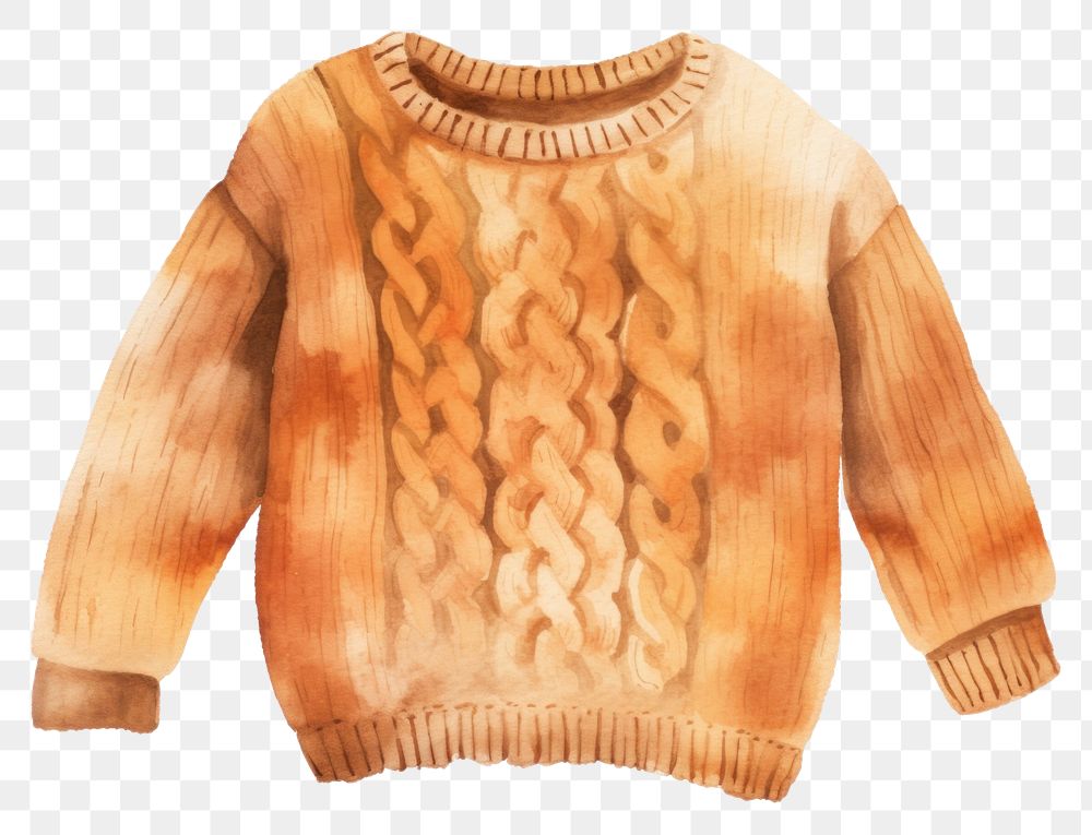 PNG  Sweater sweatshirt outerwear clothing. AI generated Image by rawpixel.