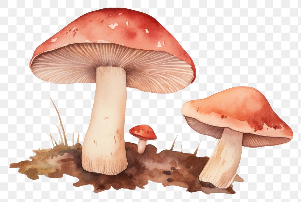 PNG  Fungus mushroom agaric nature. AI generated Image by rawpixel.
