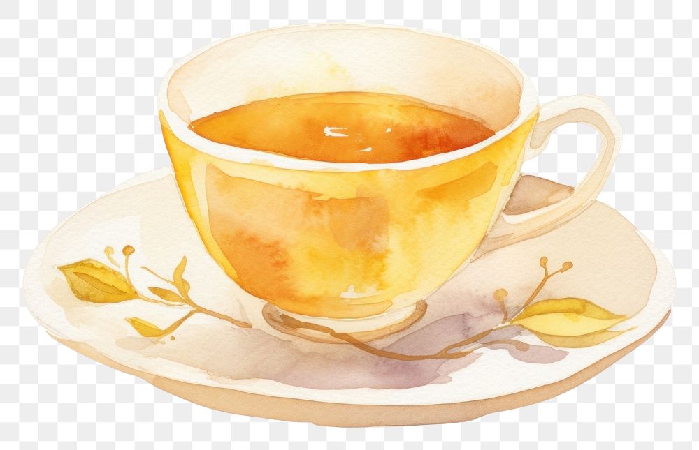 PNG  Tea cup saucer coffee drink. AI generated Image by rawpixel.