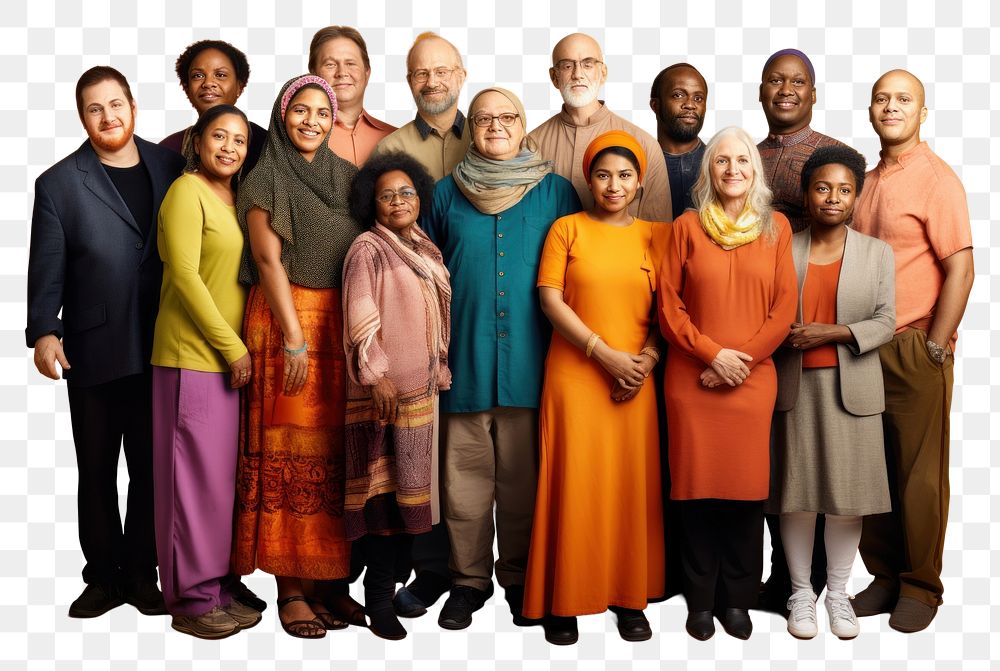 PNG Diverse elderly people adult man togetherness. AI generated Image by rawpixel.