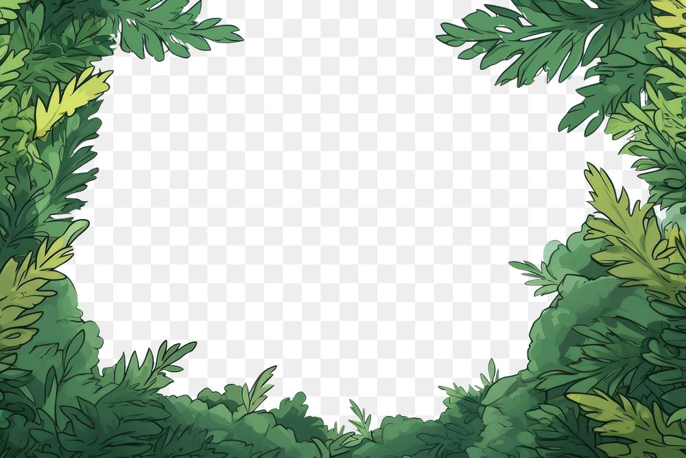 PNG Illustration fern leaves landscape backgrounds outdoors nature.