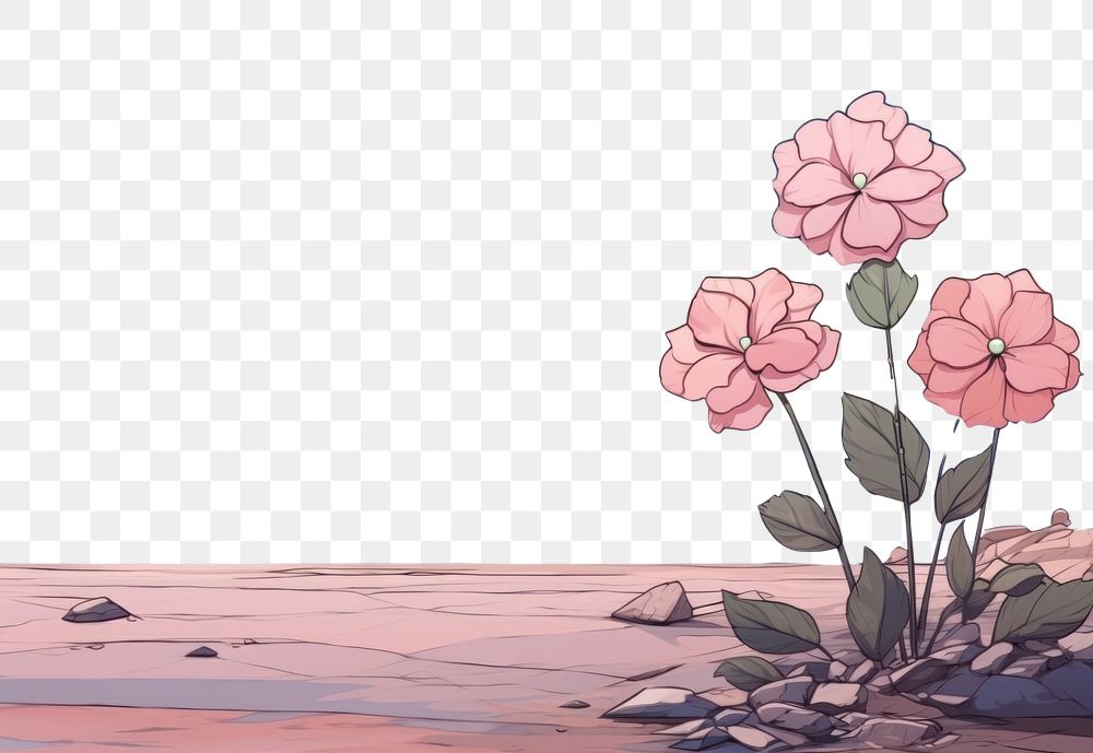 PNG Illustration hydrangea landscape outdoors nature tranquility.