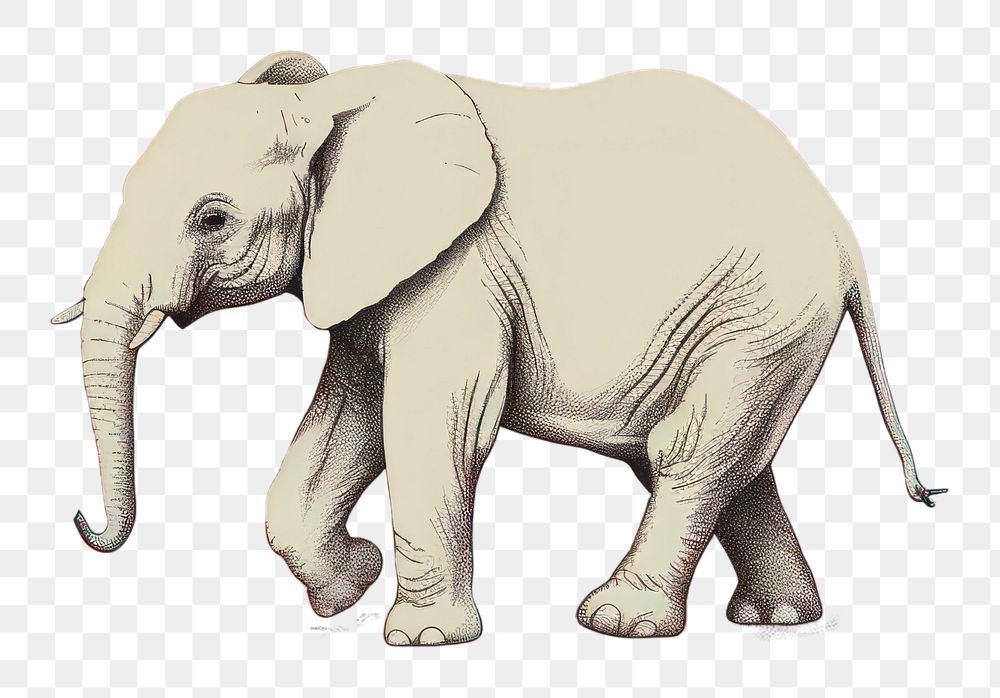 PNG Minimalist illustration baby elephant | Premium PNG - rawpixel