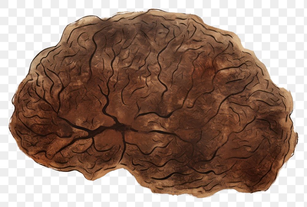 PNG Paleolithic cave art painting style of Brain texture brain creativity.
