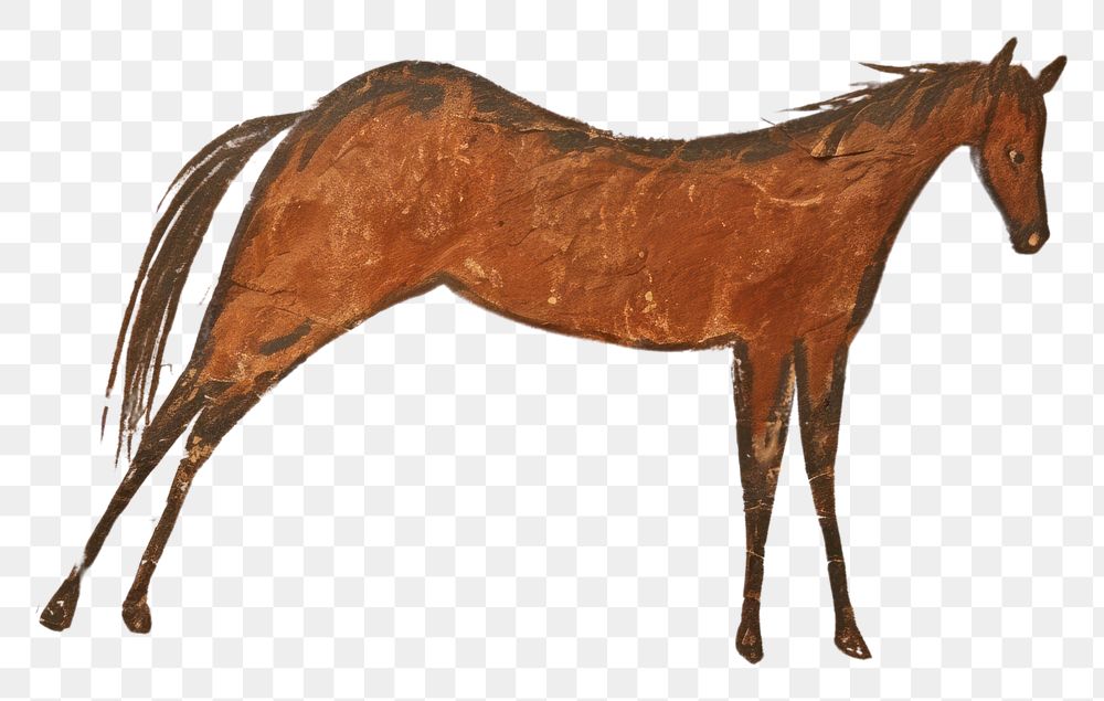 PNG Paleolithic cave art painting style of Horse horse outdoors ancient.