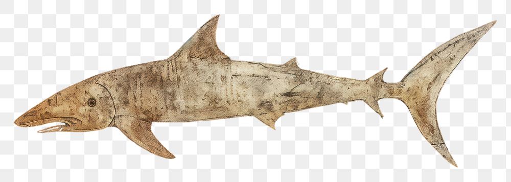 PNG Paleolithic cave art painting style of Shark shark animal fish.