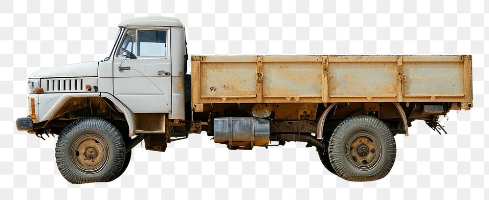 PNG Truck in the Sahara desert vehicle white background transportation.