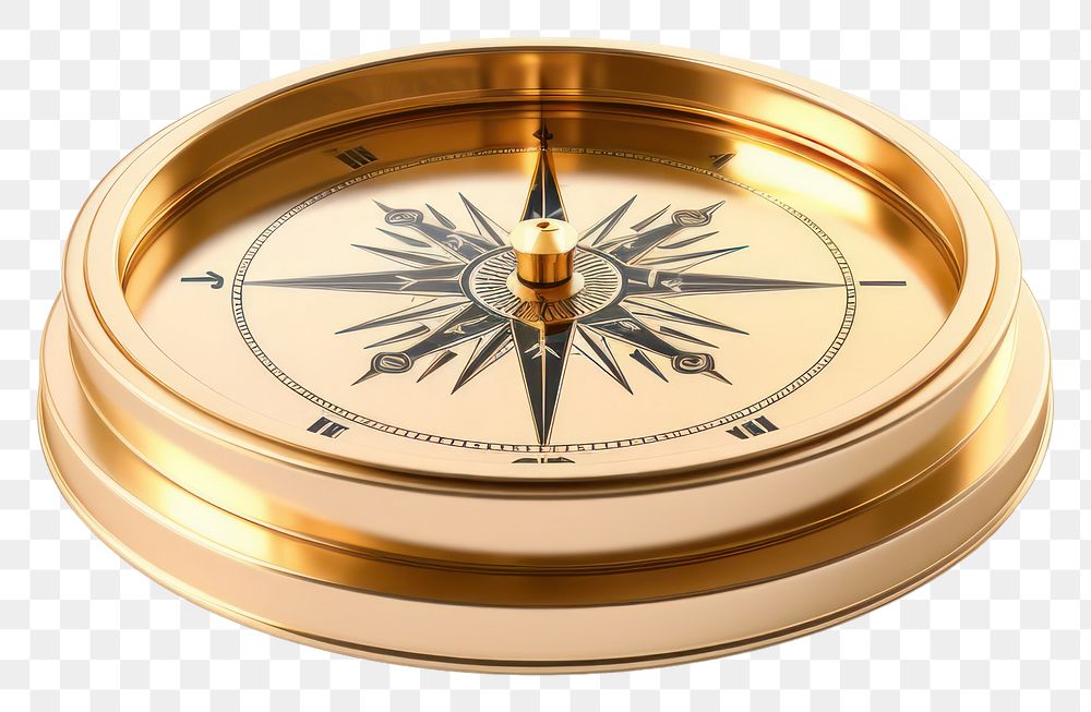 PNG Compass gold white background technology.