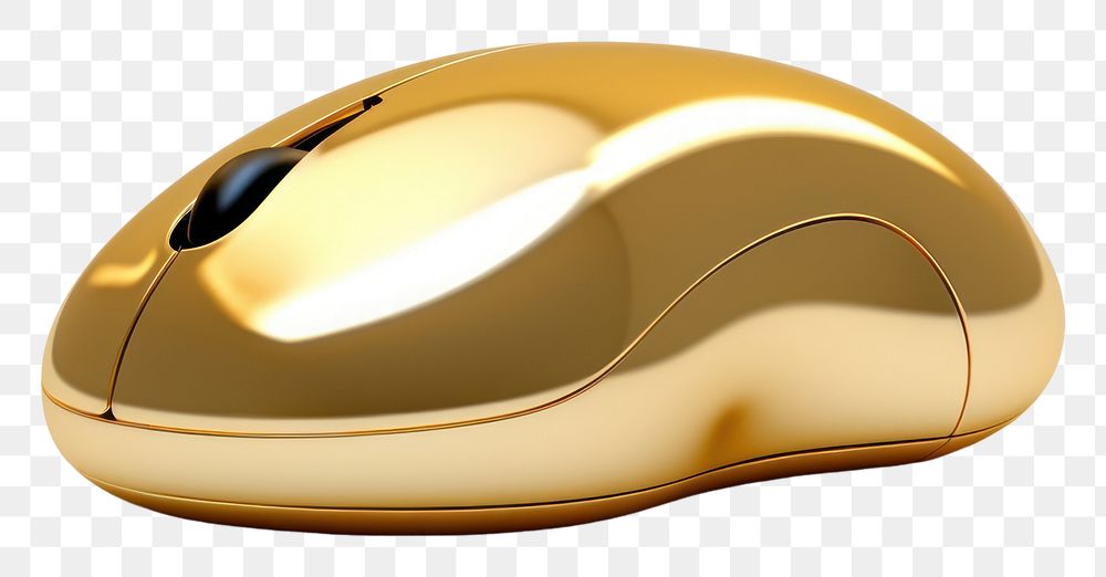 PNG Mouse computer shiny gold electronics.