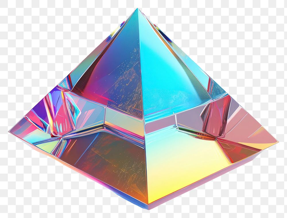 PNG Prism iridescent gemstone jewelry crystal.