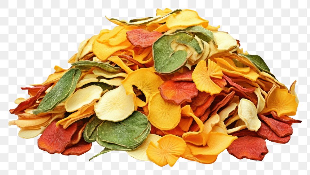 PNG Vegetable chips plant petal food. AI generated Image by rawpixel.