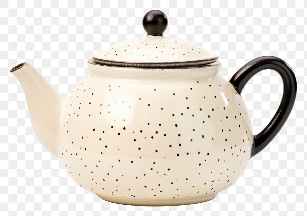 PNG Pottery off-white teapot pottery cookware beverage.