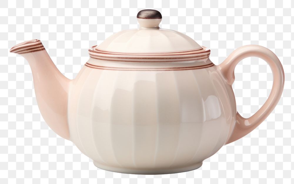 PNG Pottery off-white teapot pottery cookware beverage.