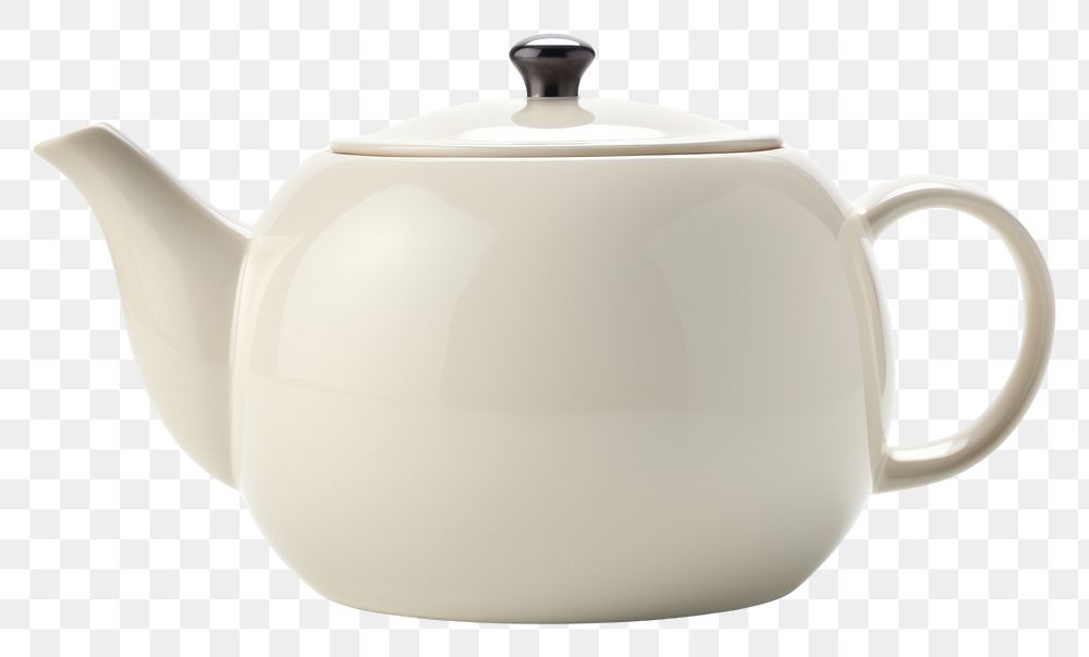 PNG Pottery off-white teapot pottery cookware cup.