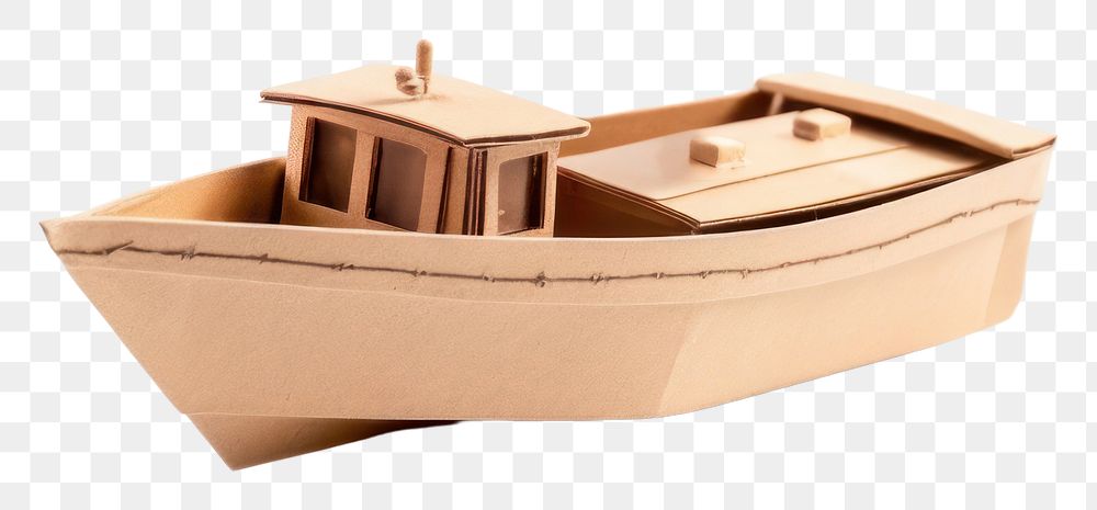 PNG Boat watercraft cardboard vehicle.