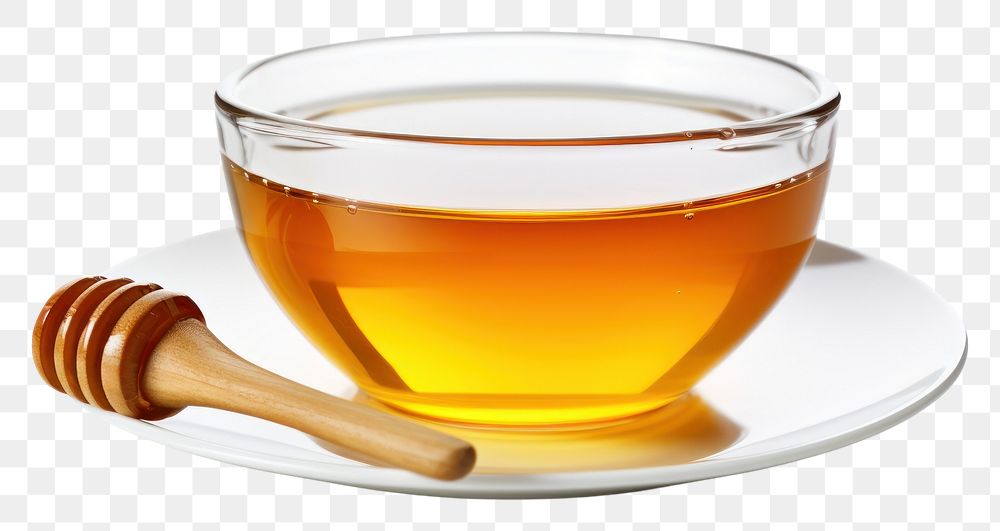 PNG Honey cup drink tea.