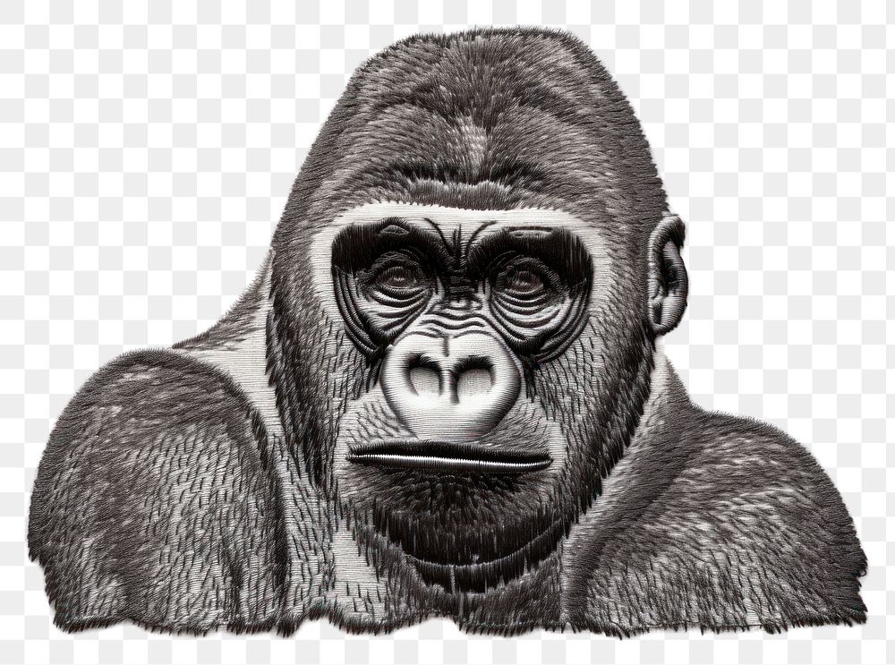 PNG  Ape wildlife gorilla animal.