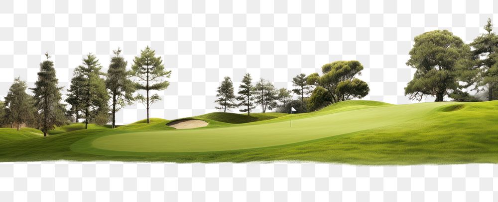 PNG Golf course nature landscape outdoors. AI generated Image by rawpixel.