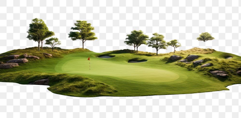 PNG Golf course nature landscape outdoors. AI generated Image by rawpixel.