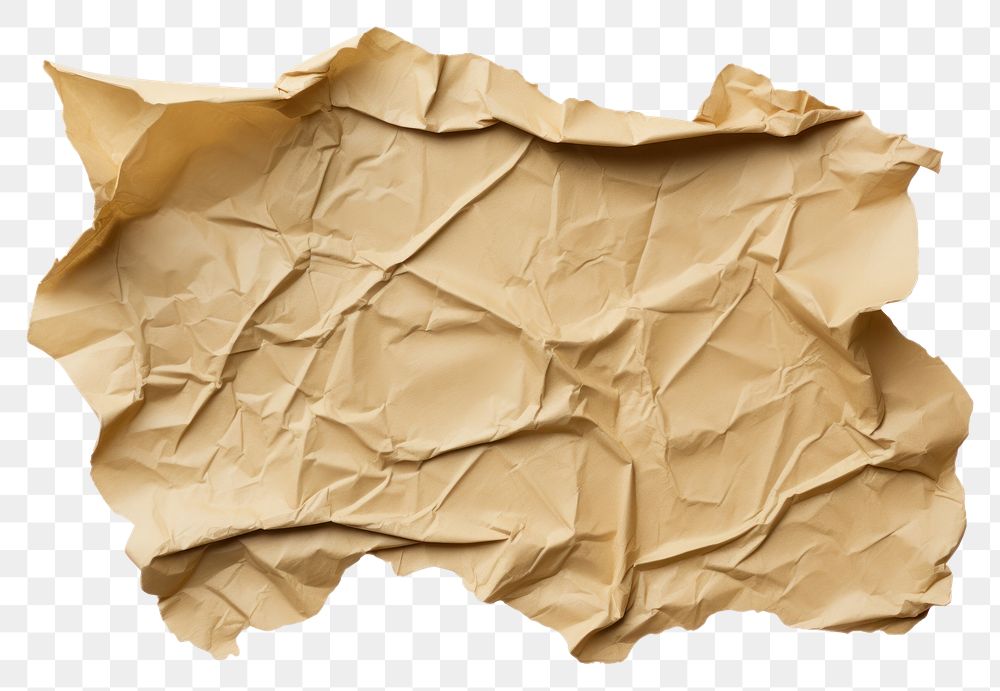 PNG  Ripped brown paper backgrounds crumpled white background.