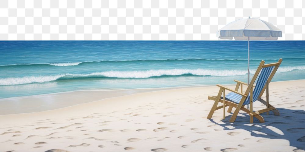PNG Beach furniture outdoors horizon. AI generated Image by rawpixel.