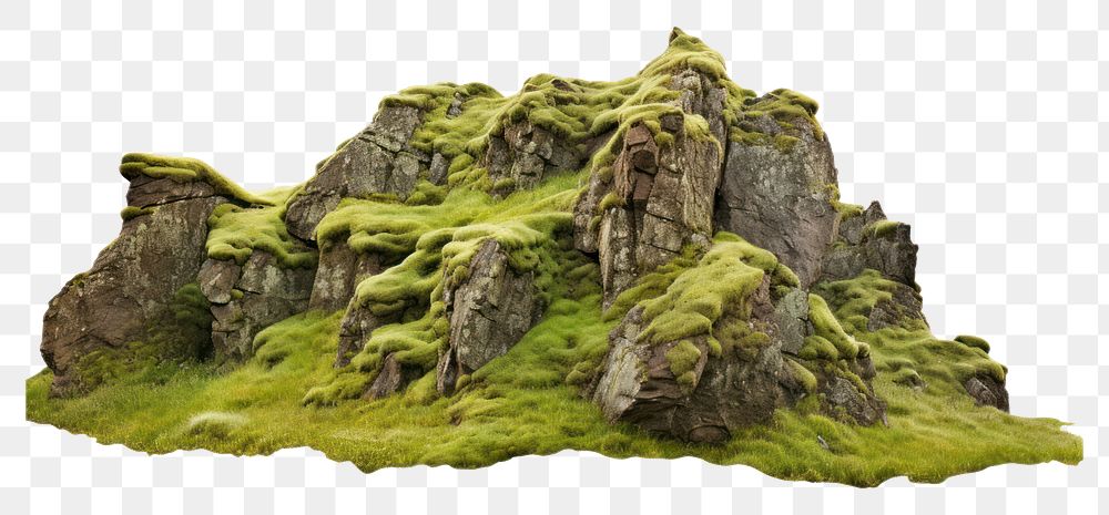 PNG Green grass rocky mountain of iceland landscape nature outdoors