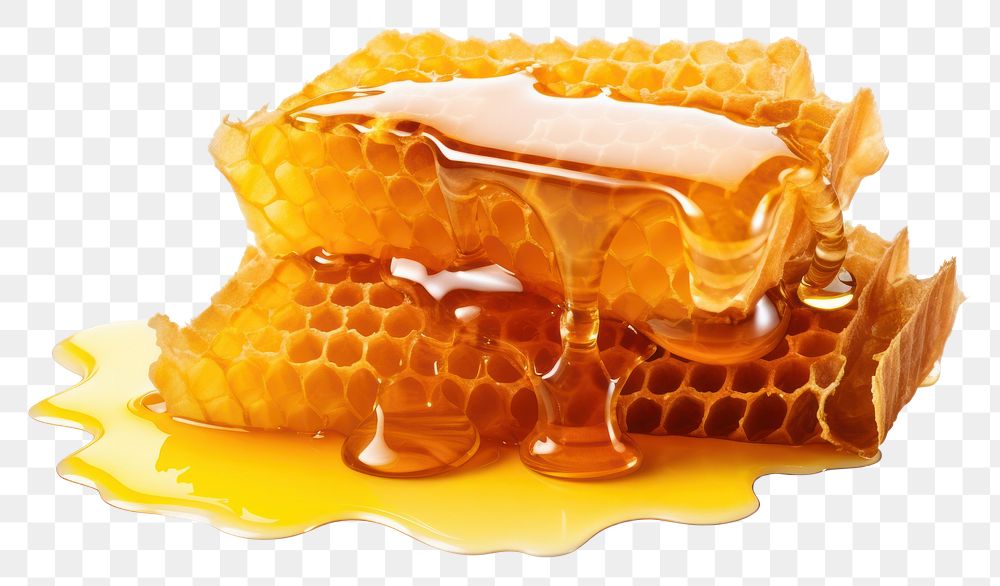 PNG Honey honeycomb food white background.